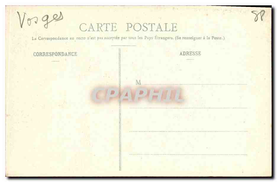 CPA Le Val D Ajol  — Rückseite