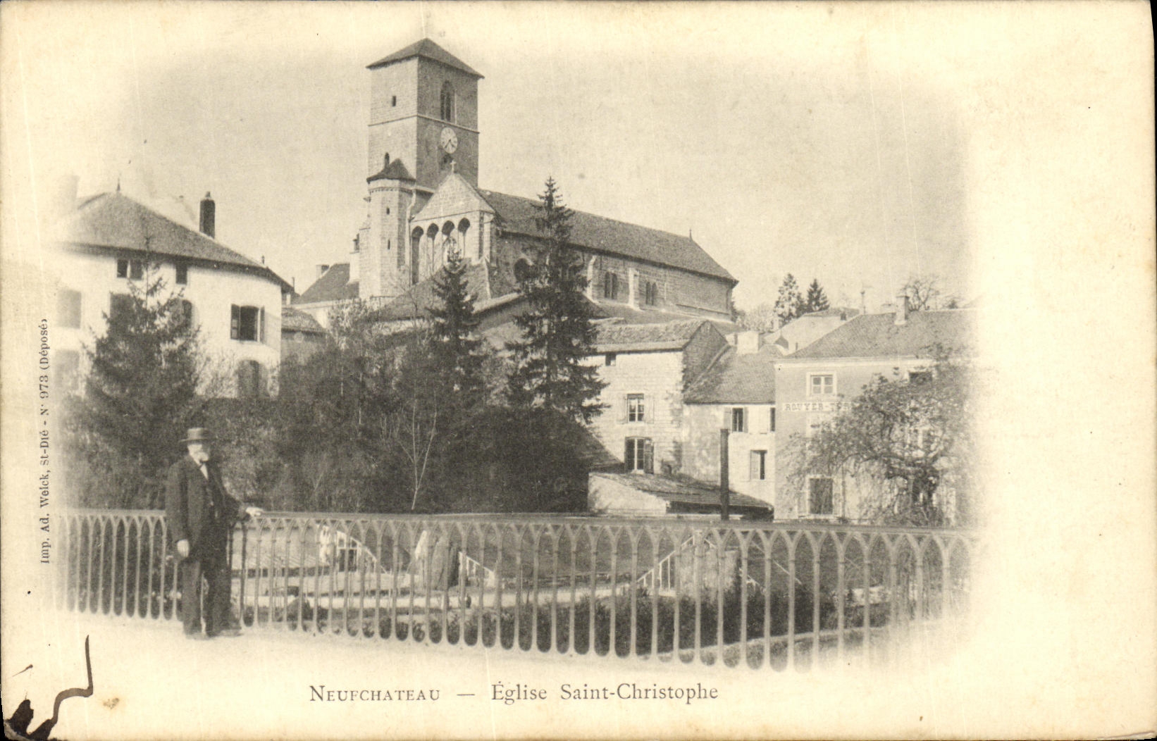 CPA Neufchateau Eglise Saint Christopale