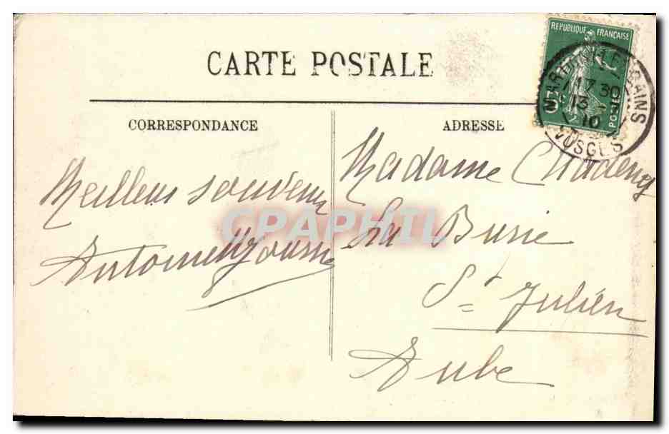 CPA Martigny Les Bains L Hotel International  — Back