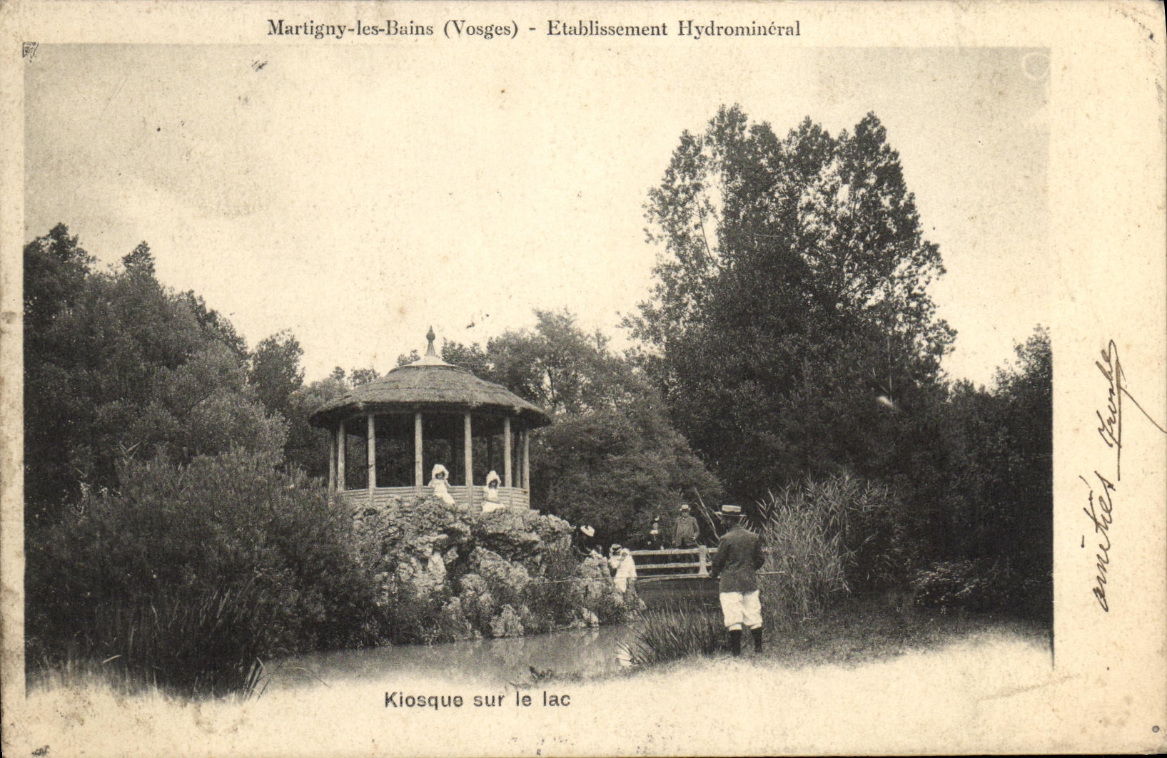 CPA Martigny Les Bains Etablissement Hydromineral Kiosque sur le lac