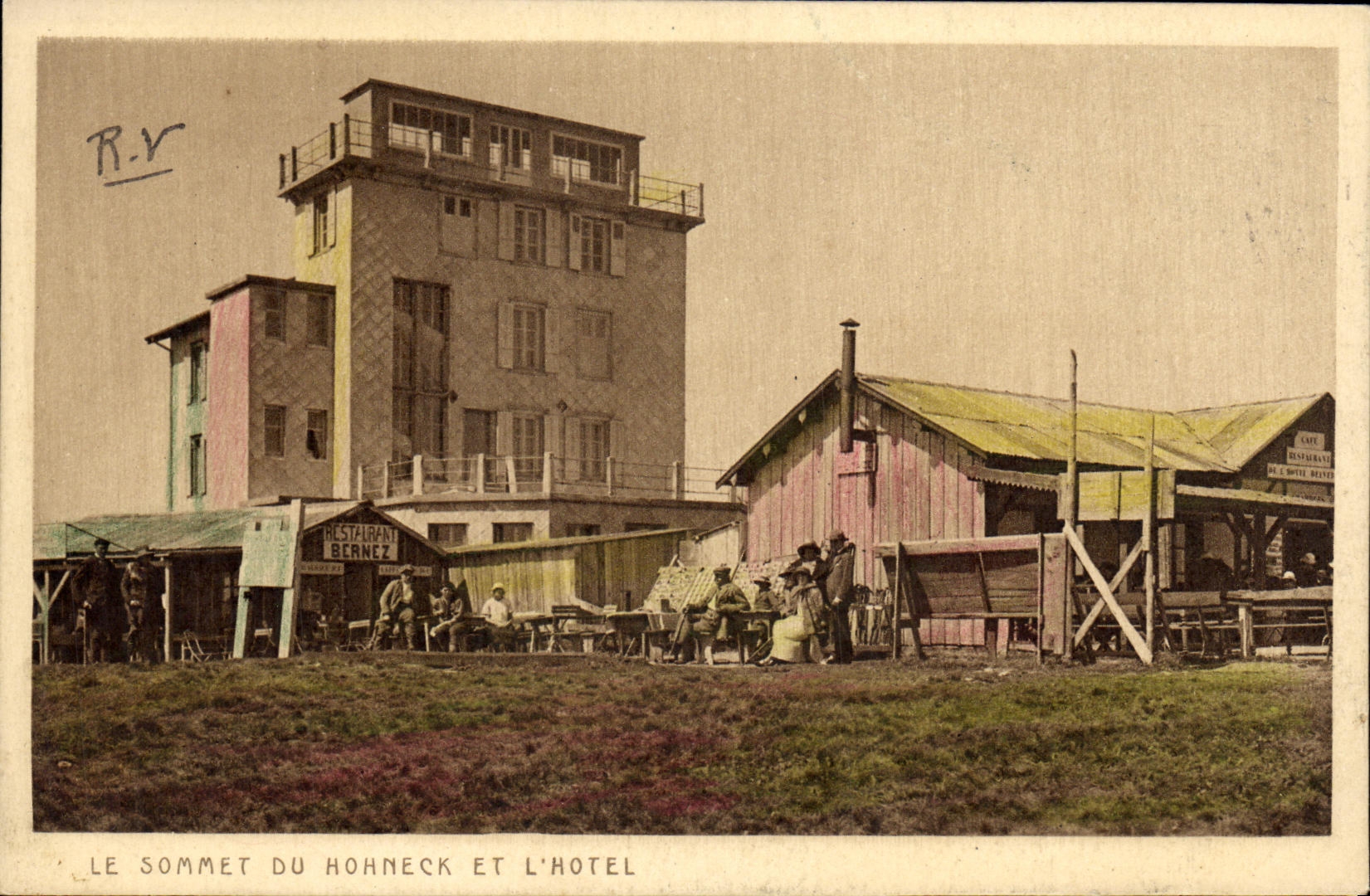 CPA Le sommet du Hohneck Et L Hotel Restaurant Bernez
