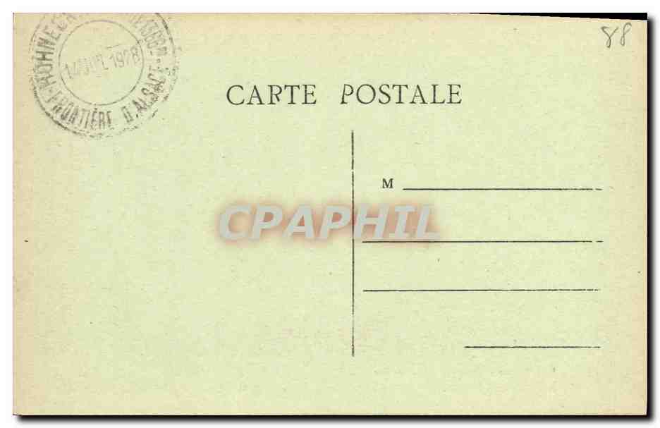 CPA Le Hohneck Tramway en face des lacs de Longemer et de Retournemer — Rückseite