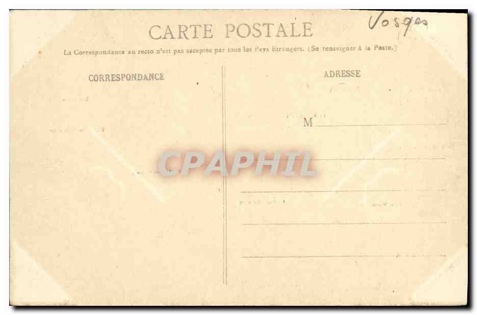 CPA Les Vosges Alsaciennes Vues du Hohneck  — Rückseite
