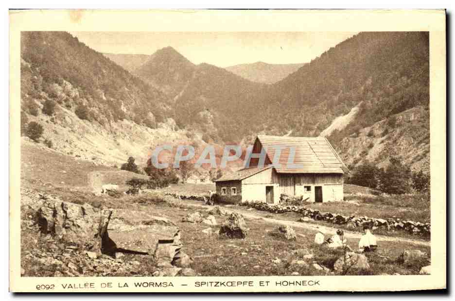 Vallée de la Wormsa — Spitzkëppe et Hohneck — Éditeur Braun & Cie, Dornach