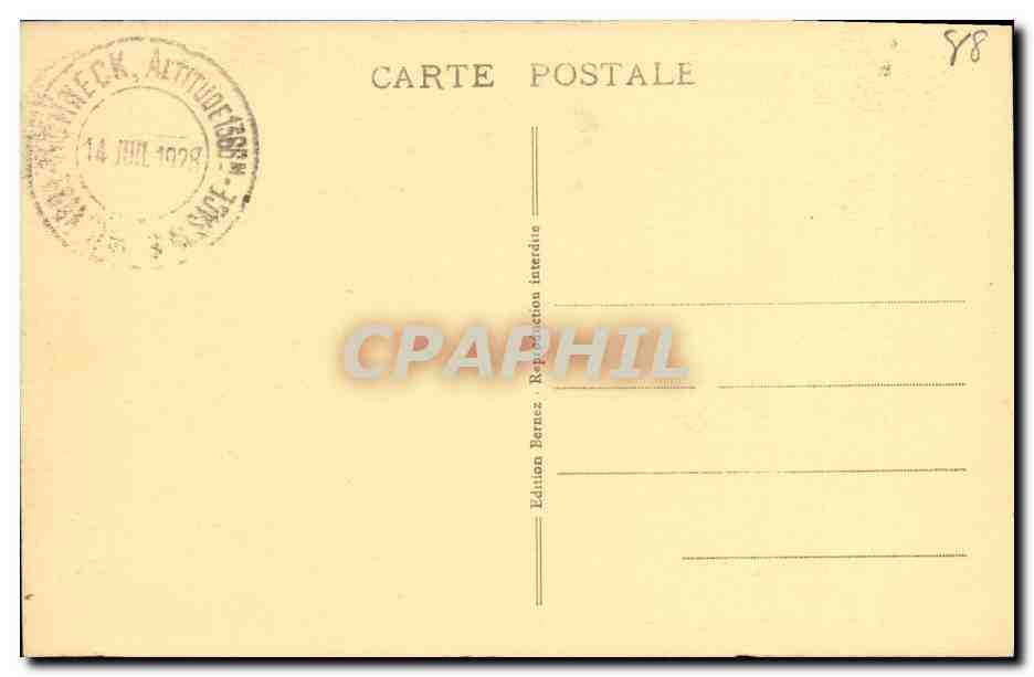 Le Hohneck (alt. 1366 m.) - Plus de Frontière ! — Édition Bernez, n° 39 — Reverso