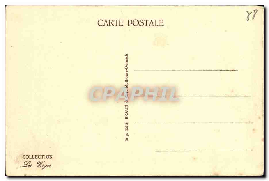 CPA Bussang La Route Du Col Et Le Drumont — Rückseite