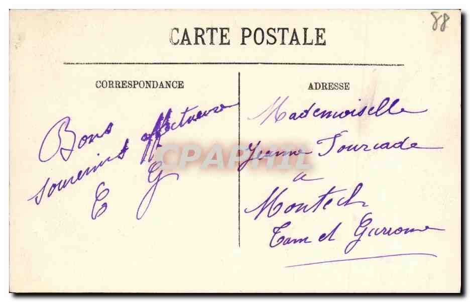 CPA Vittel Dans Le Parc  — Rückseite
