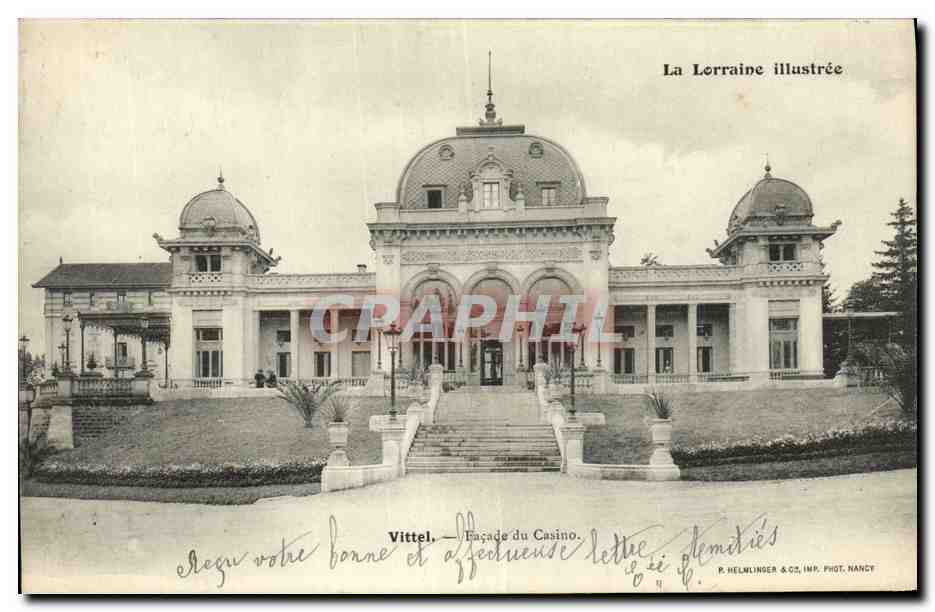 CPA Vittel Facade Du Casino 