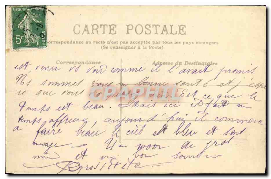 CPA Vittel Vue Generale  — Rückseite