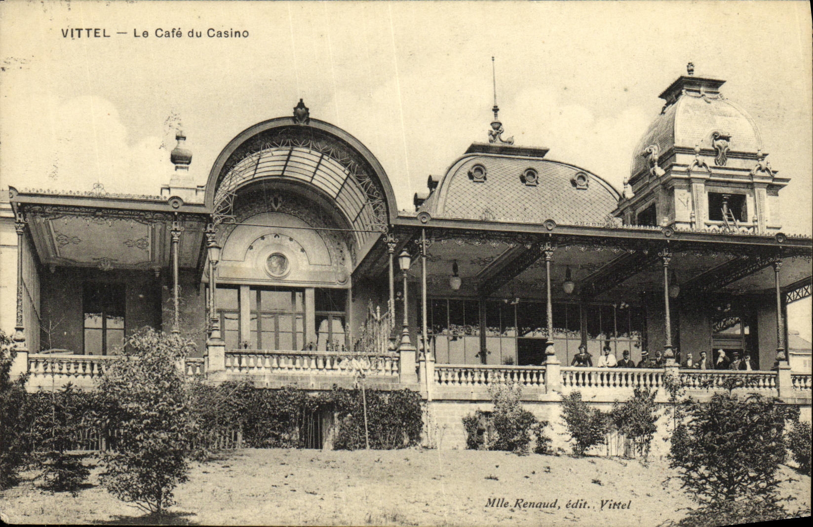 CPA Vittel Le Cafe Du Casino 
