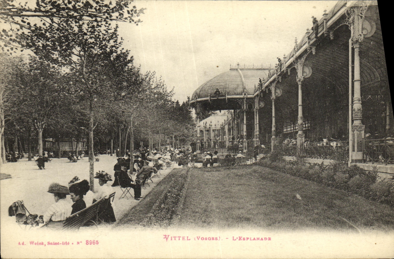 CPA Vittel L Esplanade 