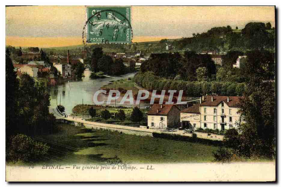 CPA Epinal Vue Generale Prise de l Olympe 
