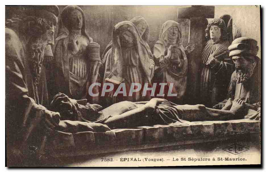 CPA Epinal Le St Sepulcre a St Maurice 
