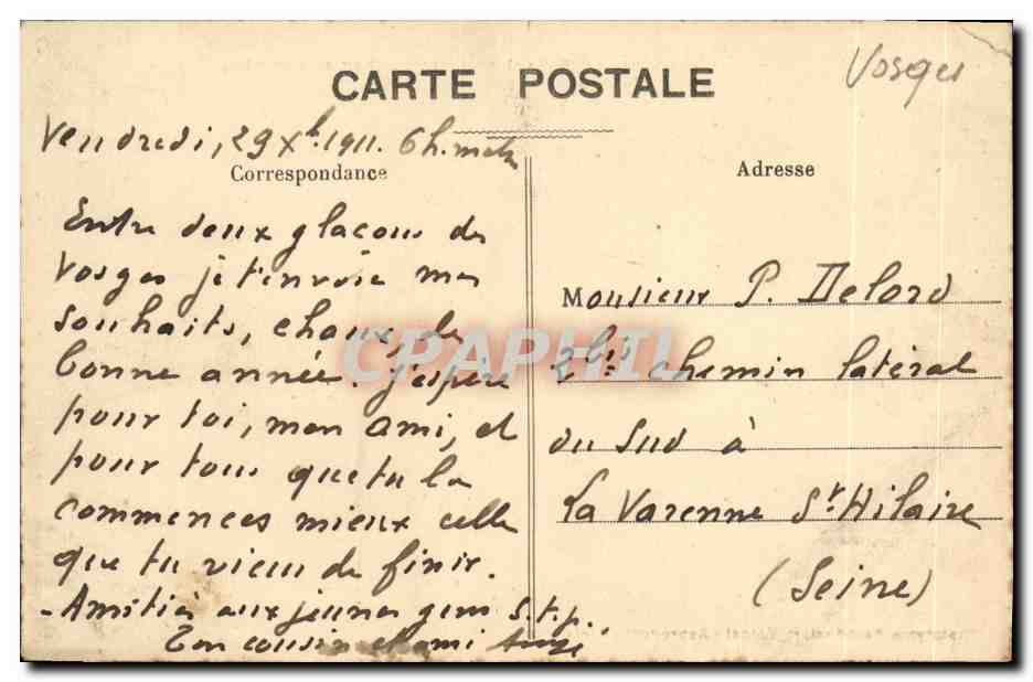 CPA Epinal Maison Romaine et La Colonnade Bibliotheque actuelle — Rückseite