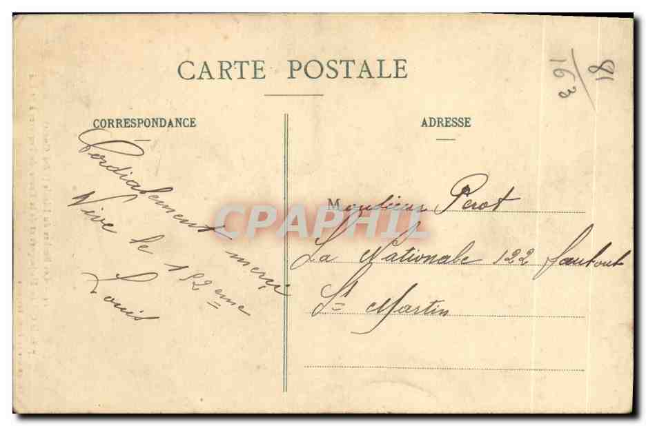 CPA Saint Die Les Roches du Diable Pres Le Col Ht Jacques et De La Route de Bruyeres — Rückseite