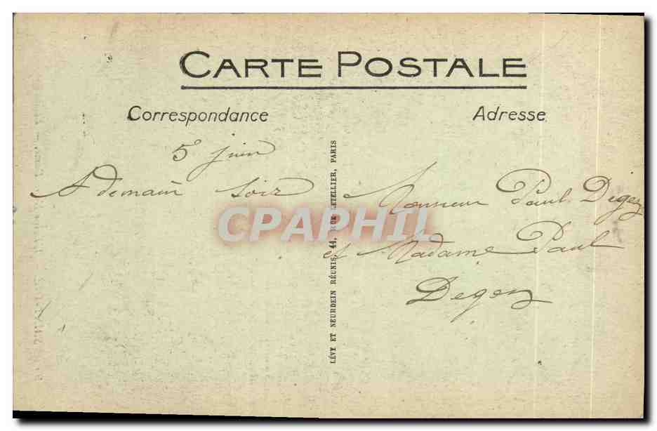 CPA Saintt Die L Eglise Notre Dame — Rückseite
