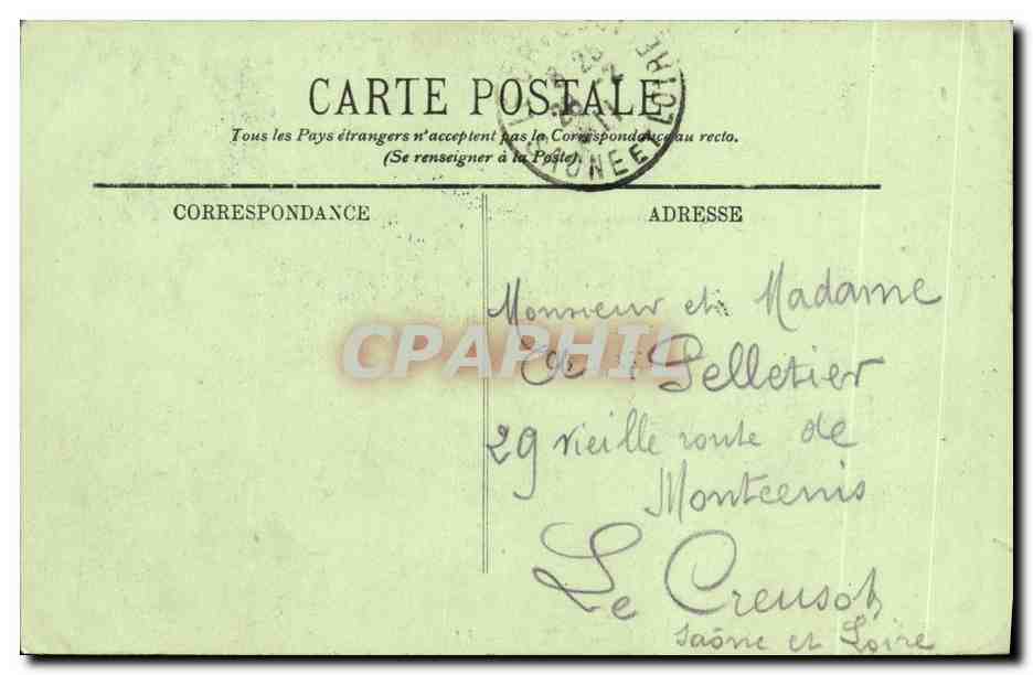 CPA Saint Die Sous Bois a La Vanne de Pierre  — Rückseite