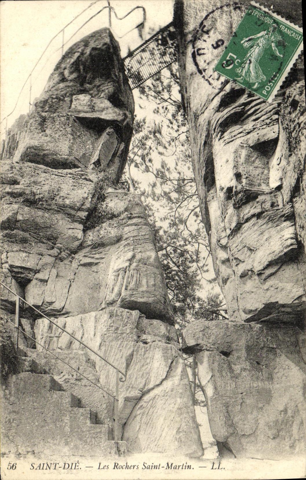 CPA Saint Die Les Rochers Saint Martin 