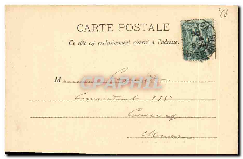 Saint-Dié — Parade militaire le 14 juillet — Imp. Ad. Welch, Saint-Dié, N° 1093 — Rückseite