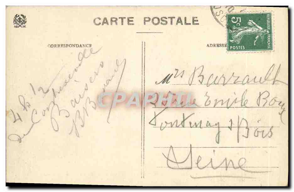 CPA Contrexeville Nouveau Pavillon Et Galerie Des Colonnes — Verso