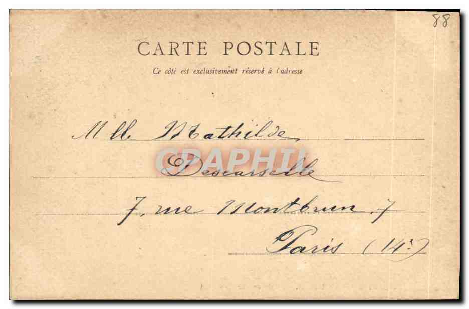 CPA Contrexeville Entree De L Etablissement  — Rückseite