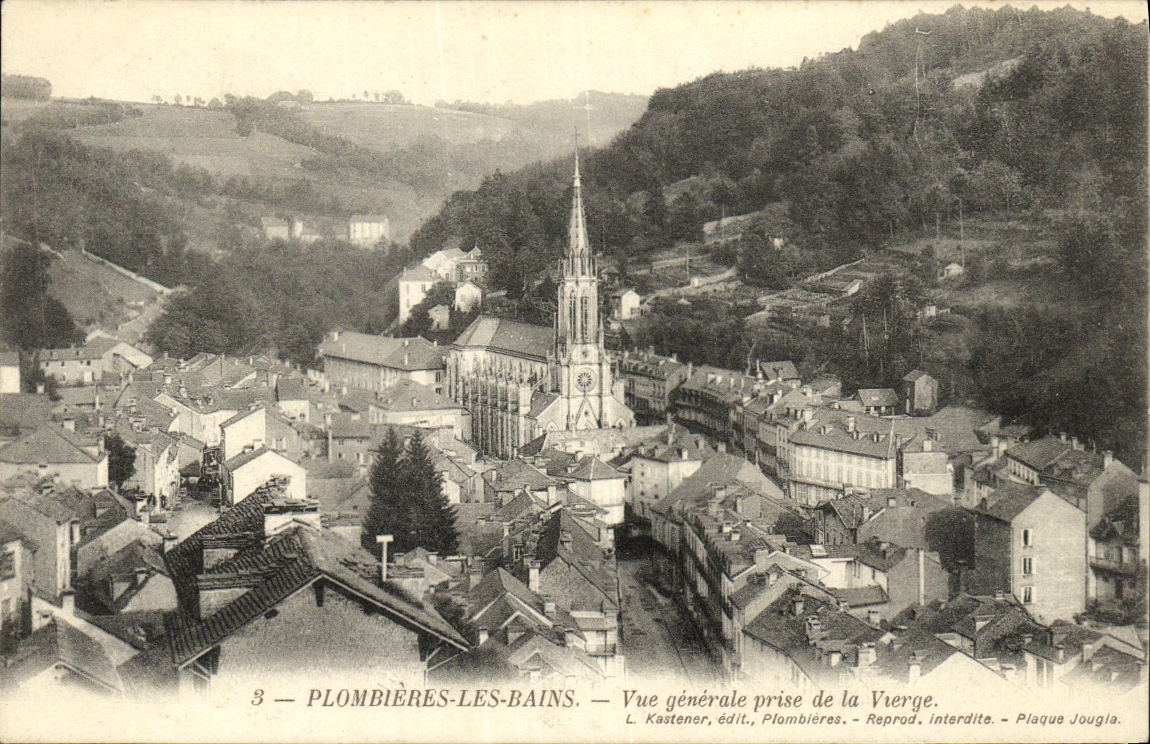 CPA Plombieres Les Bains Vue Generale Prise de la Vierge 