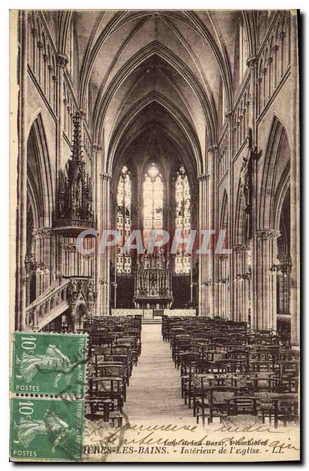 CPA Plombiers Les Bains Interieur de l Eglise 