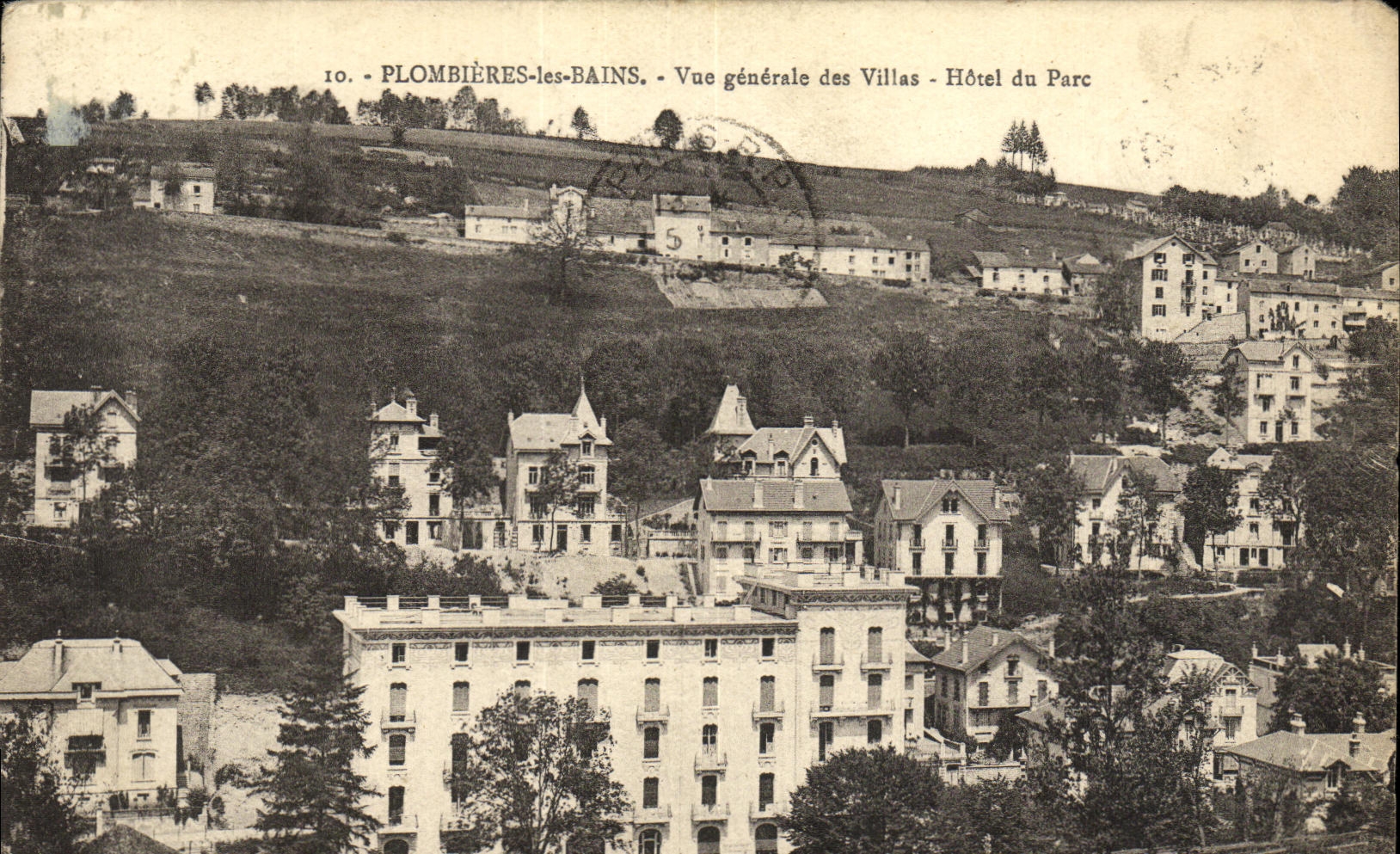 CPA Plombieres Les Bains Vue Generale des Villas Hotel de Pare 