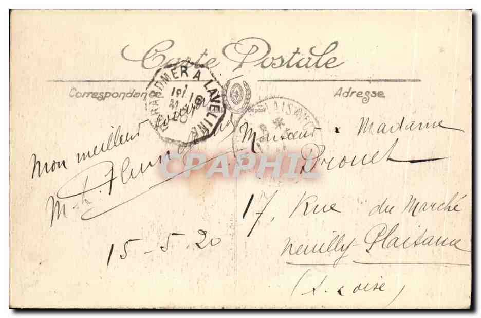 Gérardmer — Col de la Schlucht — Vue prise de la Route de Thaneck — Édition Zaiger et Chavallier, n° 155 — Verso