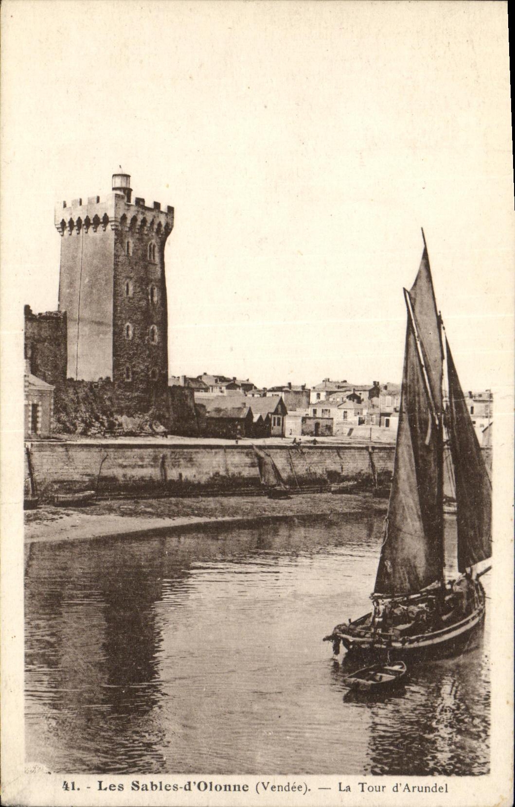 Les Sables-d'Olonne (Vendée) — La Tour d'Arundel — Phototypie Jébly-Foupin (Mortagne)