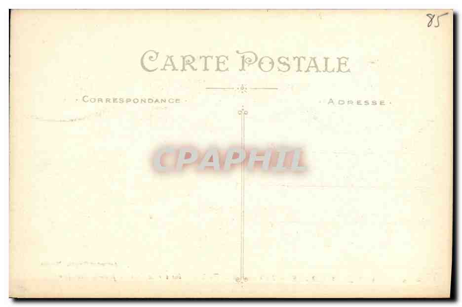 CPA Les Sables D Olonne La Lisiere de la Foret de Pins Sur La Cote St Jean L Orbestier — Back