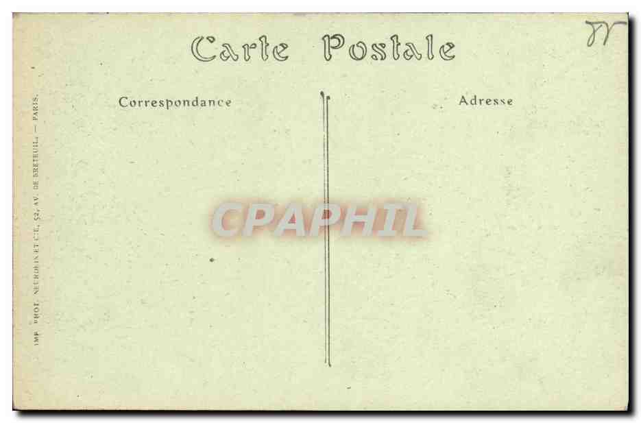CPA Les Sables D Olonne La Jetee Un Jour de Tempete — Rückseite