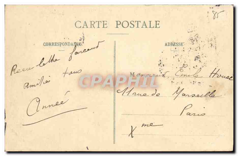 Les Sables-d'Olonne — Les Courses de Chevaux de pays sur la Plage — Edition des Nouvelles Galeries, N° 60 — Rückseite