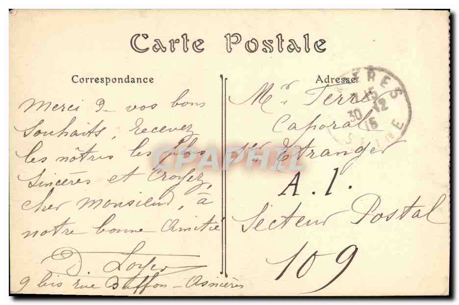 Les Sables-d'Olonne — Auf dem Weg zum Casino des Pins — ND. Phot. — Rückseite