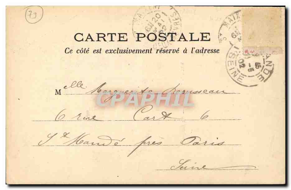 Saint-Maixent — La Sèvre — Collection Blanchon — Verso