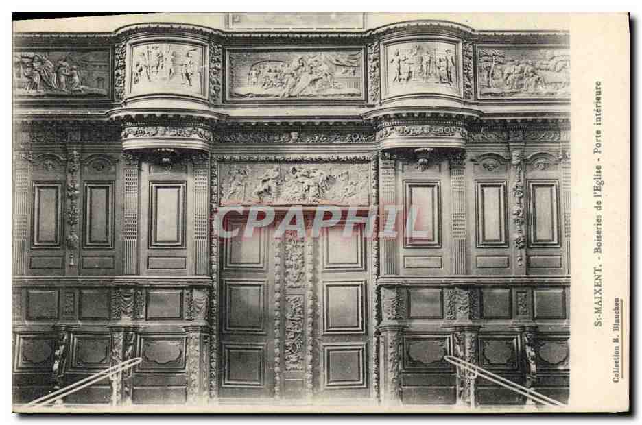 Boiseries de l'Église - Porte intérieure — S. MALXENT. Boiseries de l'Église - Porte intérieure — Collection & Biaucken