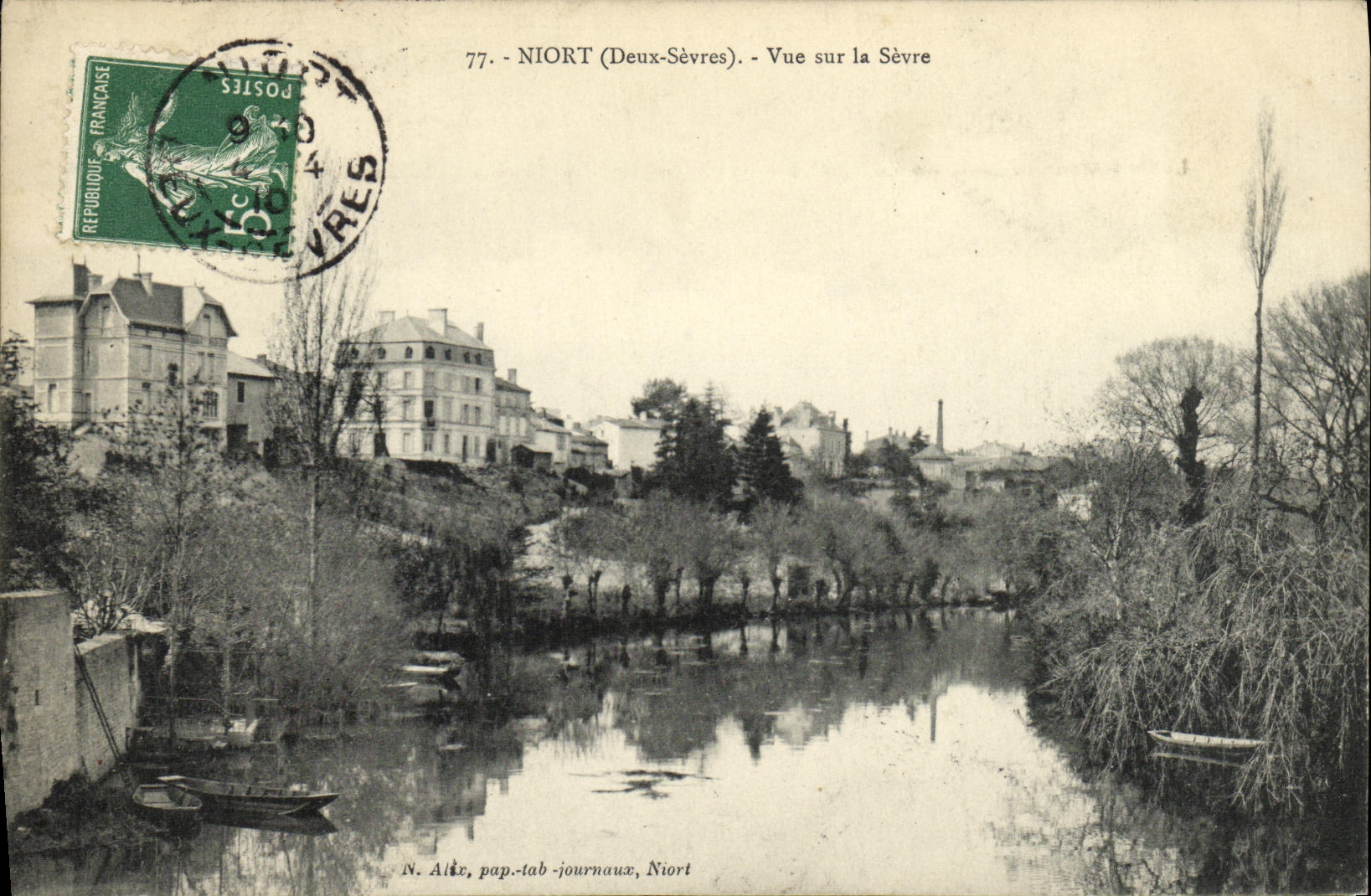 Niort (Deux-Sèvres) — Vue sur la Sèvre — N. Alkr, pap-tab-journaux, Niort