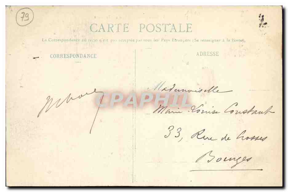 Niort (Deux-Sèvres) — Vue sur la Sèvre — N. Alkr, pap-tab-journaux, Niort — Verso