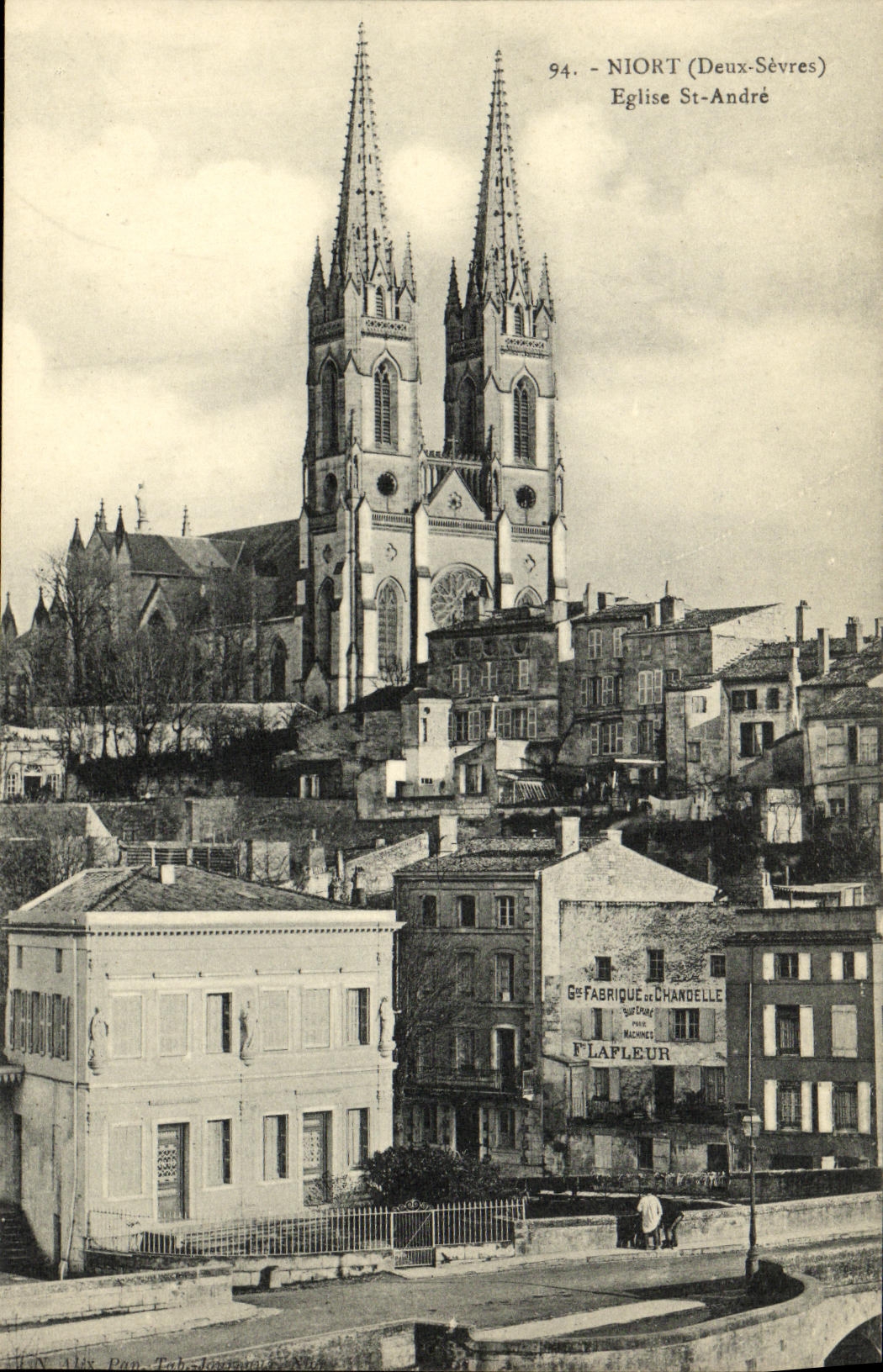 CPA Niort Eglise St Andre Fabrique de la Chandelle Fableur 