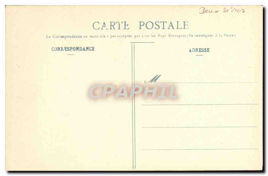 CPA Niort Eglise St Andre Fabrique de la Chandelle Fableur  — Rückseite