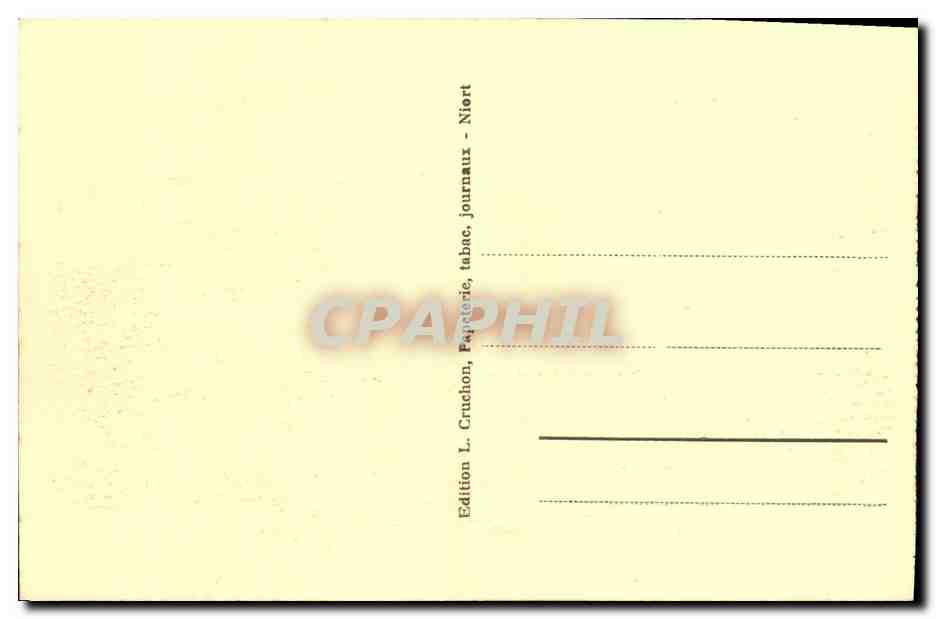 CPA Niort Entree Du Jardin Public animee  — Rückseite