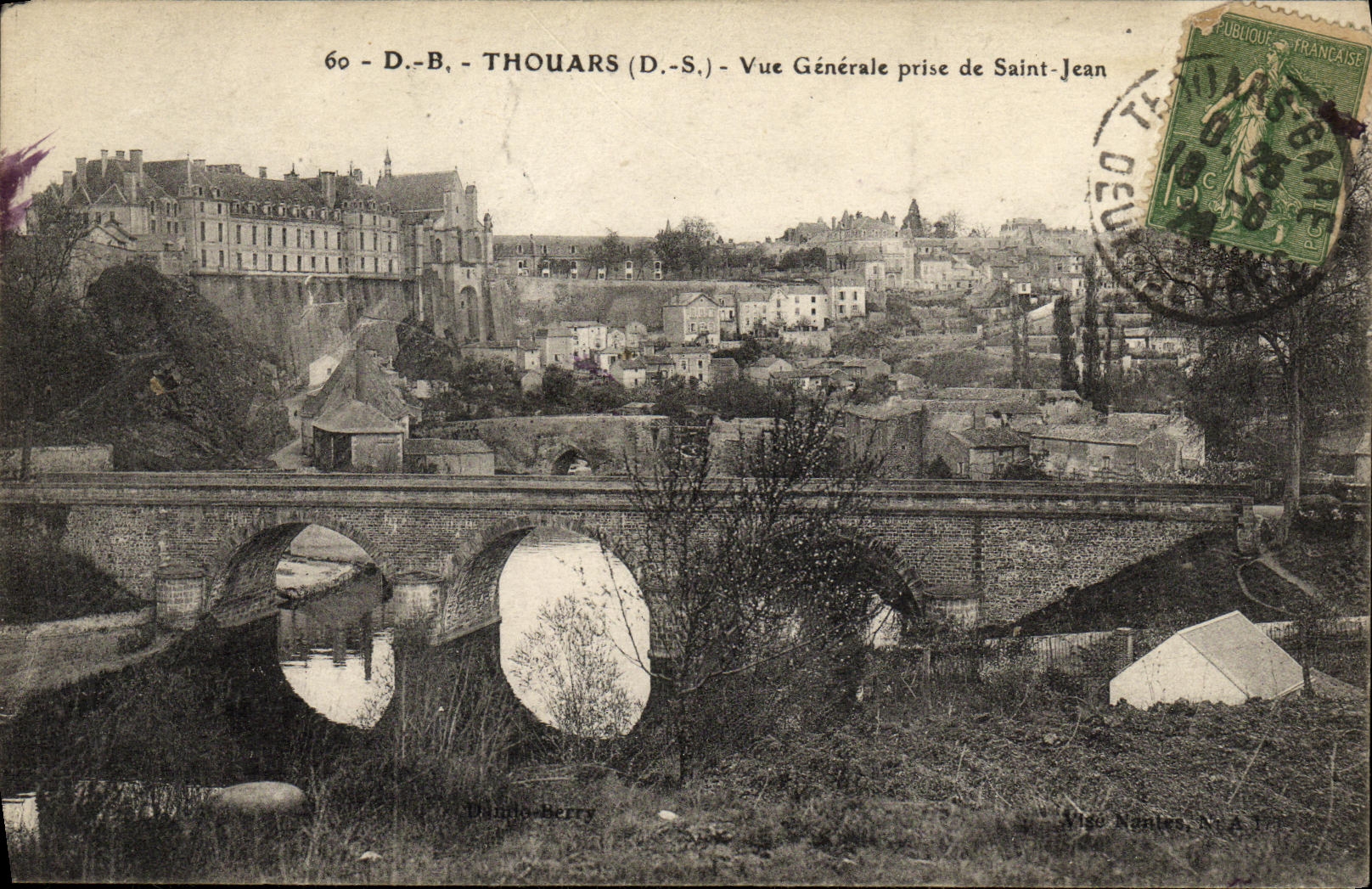 CPA Thouars Vue Generale Prise De Saint Jean