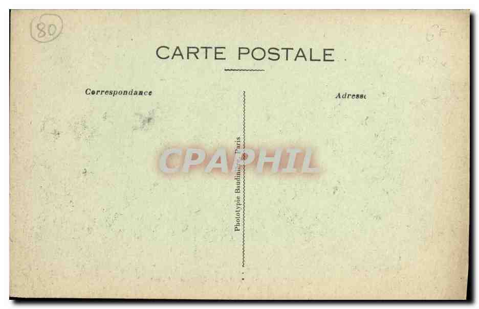 CPA Montdidier Avenue Victor Hugo  — Back