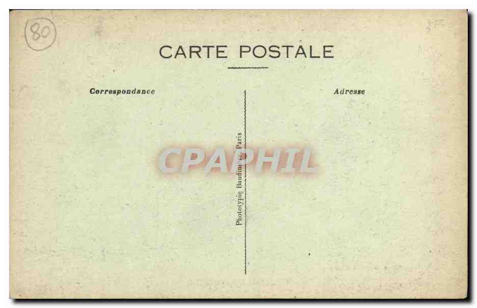 CPA Montdidier Hopital  — Back