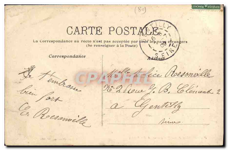 CPA Onival L Esplande Vers Cayeux — Back