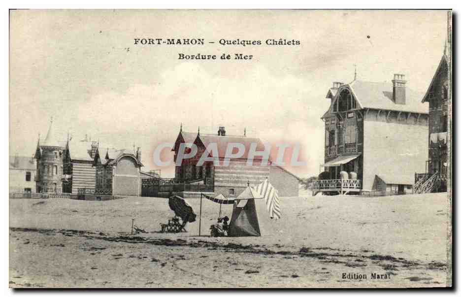 CPA Fort Mahon Quelques Chalets Bordure de Mer 