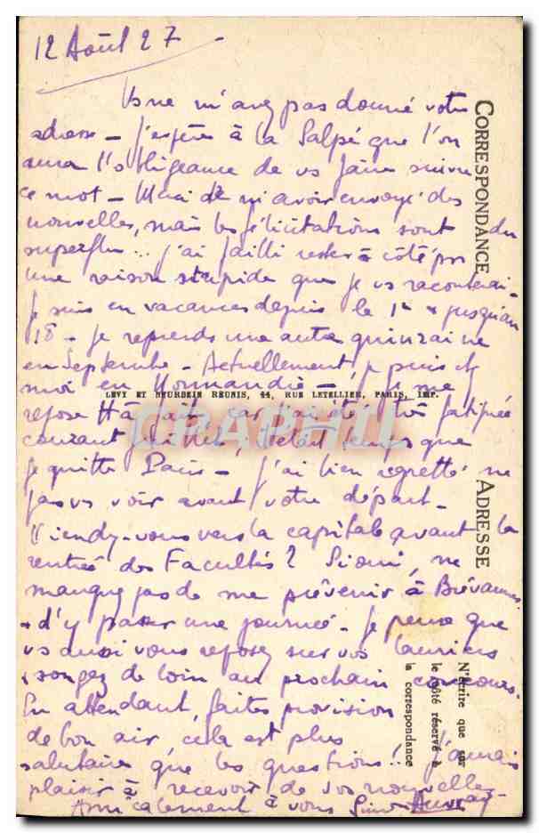 CPA Saint Valery Sur Somme La Digue a La Rue Jules Brulee — Back