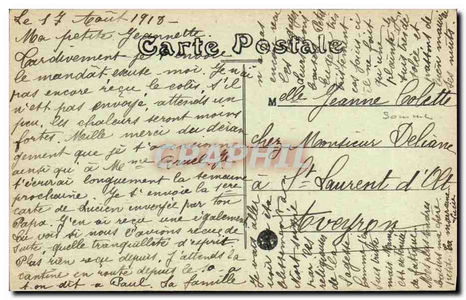 Saint-Maixent — Les Allées Vertes — éditeur Goldin, n°19 — Verso