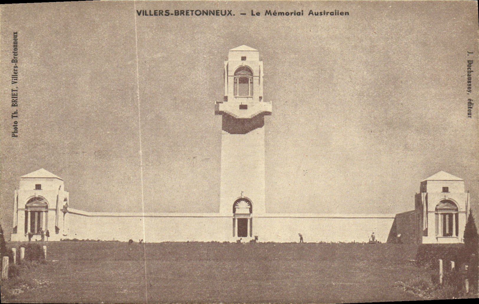 CPA Villers Bretonneux Le Memorial Australien Militaria 