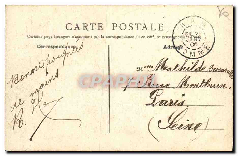 CPA Peronne Porte du Faubourg de Bretagne Militaria Soldats — Back